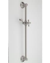 Jaclo 7824-MBK Matte Black 24" Wall Bar with 20's Cross