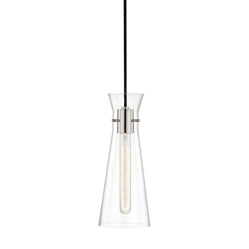 Mitzi H112701-PN Anya - 1 Light Pendant 14.5 inches Tall and 5.5 inches Wide - Polished Nickel