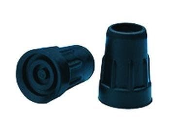 Replacement Cane Tips - Black - Size 1" - Fits Most 1" Canes - 1 Box (2 Cane Tips)