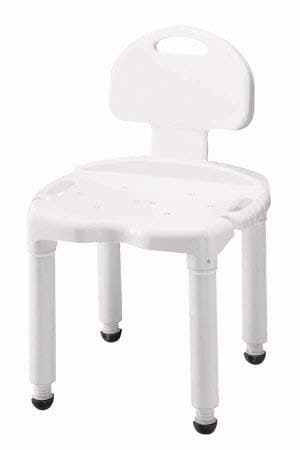 Carex FGB671C0 0000 Bath Bench, White, Plastic