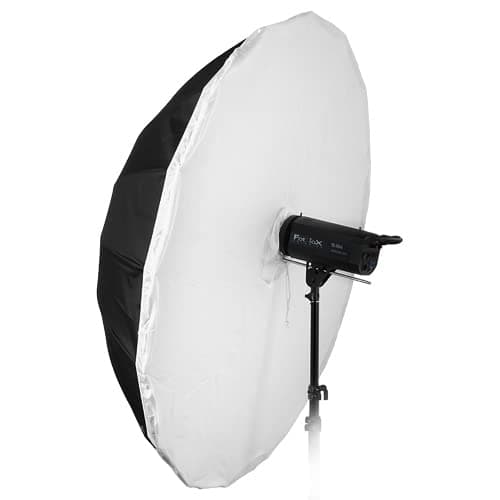Fotodiox Pro 16-Rib, 60" Black and White Reflective Parabolic Umbrella with Neutral White Diffusion Cover