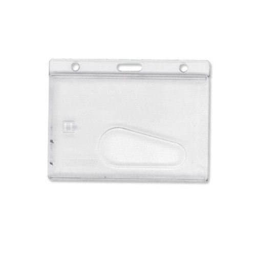 Card Dispenser with Thumb Slide Frosted Horizontal Side Load