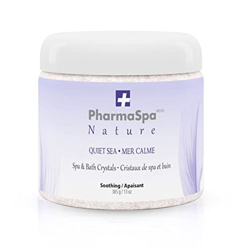 PharmaSpa Nature: Spa and Bath Crystals with All-Natural Extracts - 385 g/13 oz – Epsom Bath Salt for Hot Tub Aromatherapy and Relaxation – Gluten Free, Parabens Free, Cruelty Free (QUIET SEA)