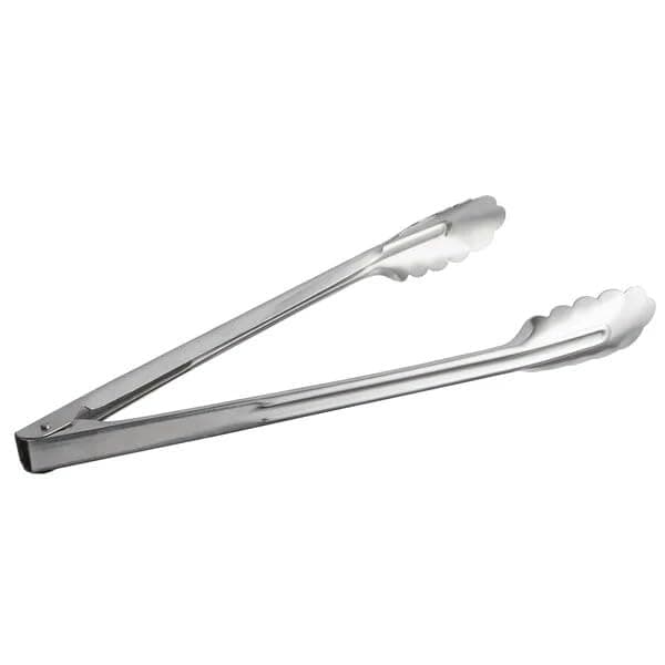 Premium 12-Inch Heavy Duty Stainless Steel Tongs – w slide lock, Restaurant & Kitchen Grade Cooking Tongs for Grilling, Serving, and Salad – Durable, Rust-Resistant, Dishwasher Safe, Easy-Grip Handle