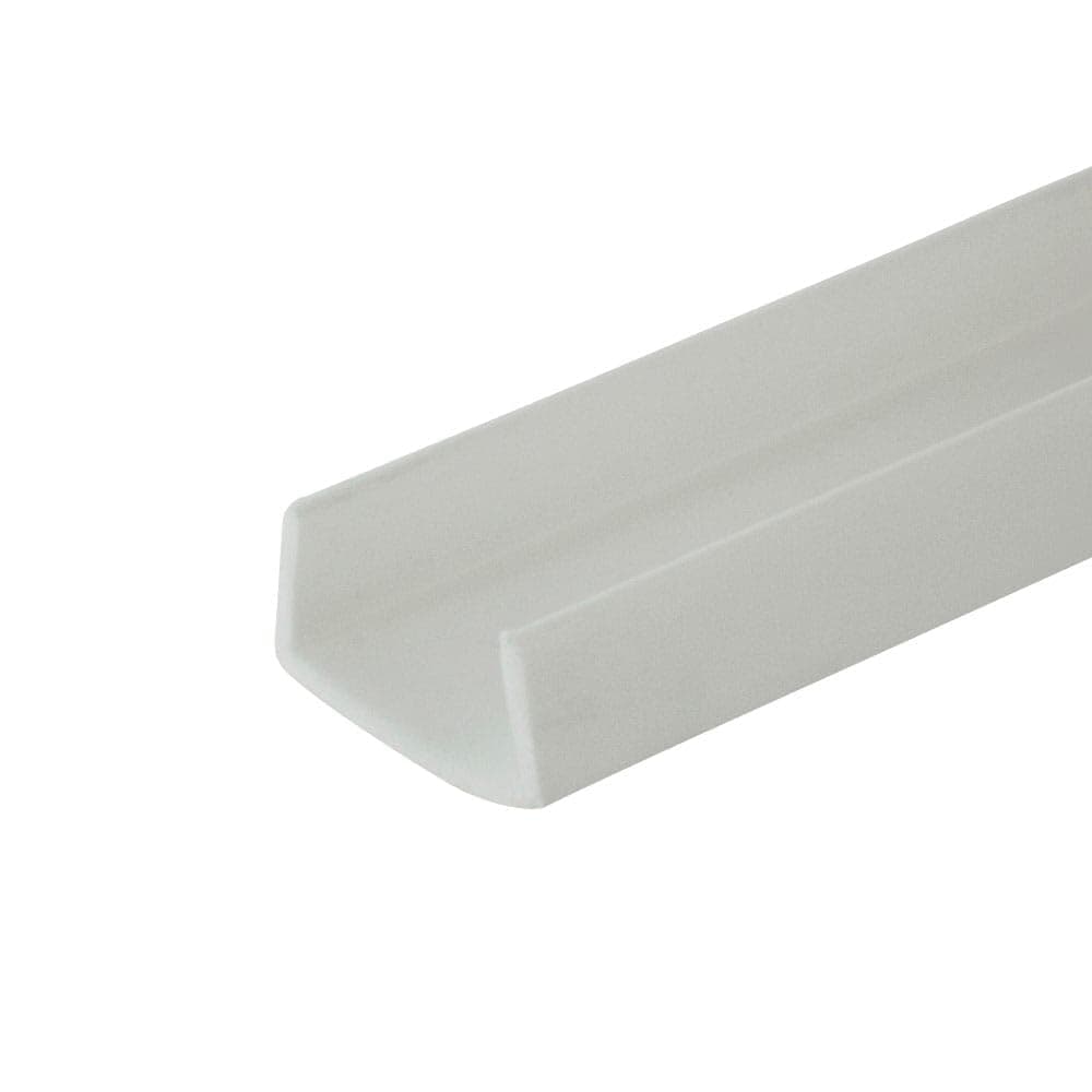 Outwater Industries | 3/4 Inch (.75'') Cabinet Door Protector Edge Guard in White | Fits 3/4" Edge | 24 Inch (Pack of 3)