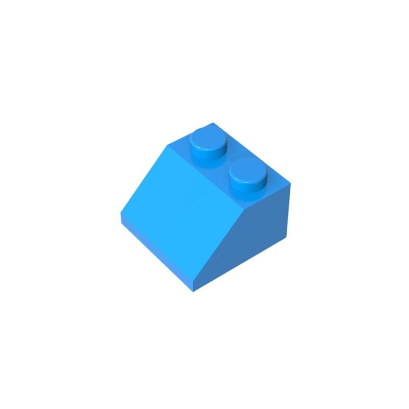 Gobricks 3039 Slope Brick 2x2 Sloped Brick 50 Pieces GDS-589 Compatible with Lego Building Blocks Color:Dark Azure