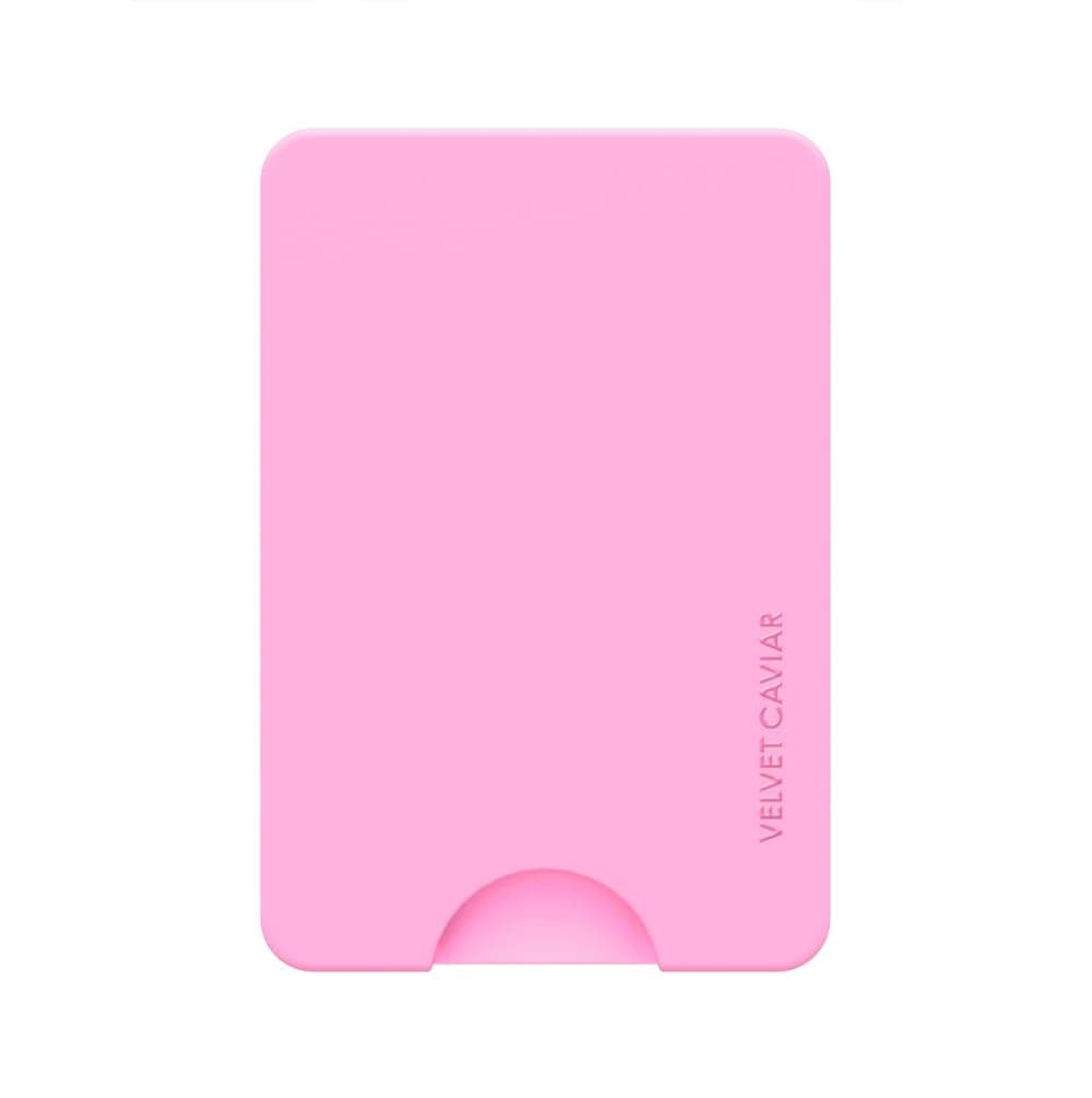VELVET CAVIAR compatible with MagSafe Wallet - Magnetic Card Holder Wallet for iPhone 12/13/14/15, Pink, Magnetic Wallet