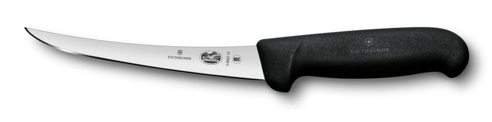 Victorinox 6 Inch Curved Fibrox Pro Boning Knife with Semi-Stiff Blade