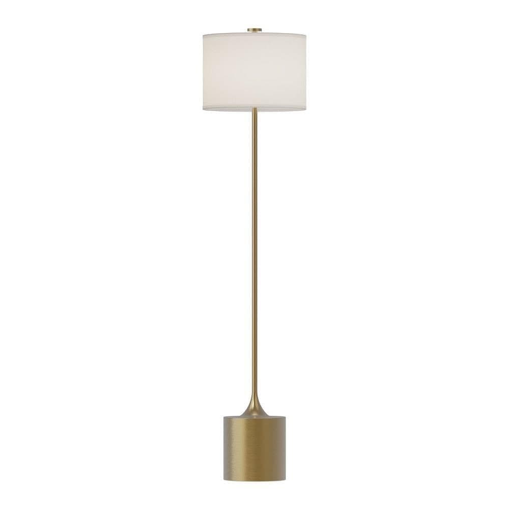 Alora Mood FL418761BGIL ISSA Floor Lamp, Brushed Gold/Ivory Linen
