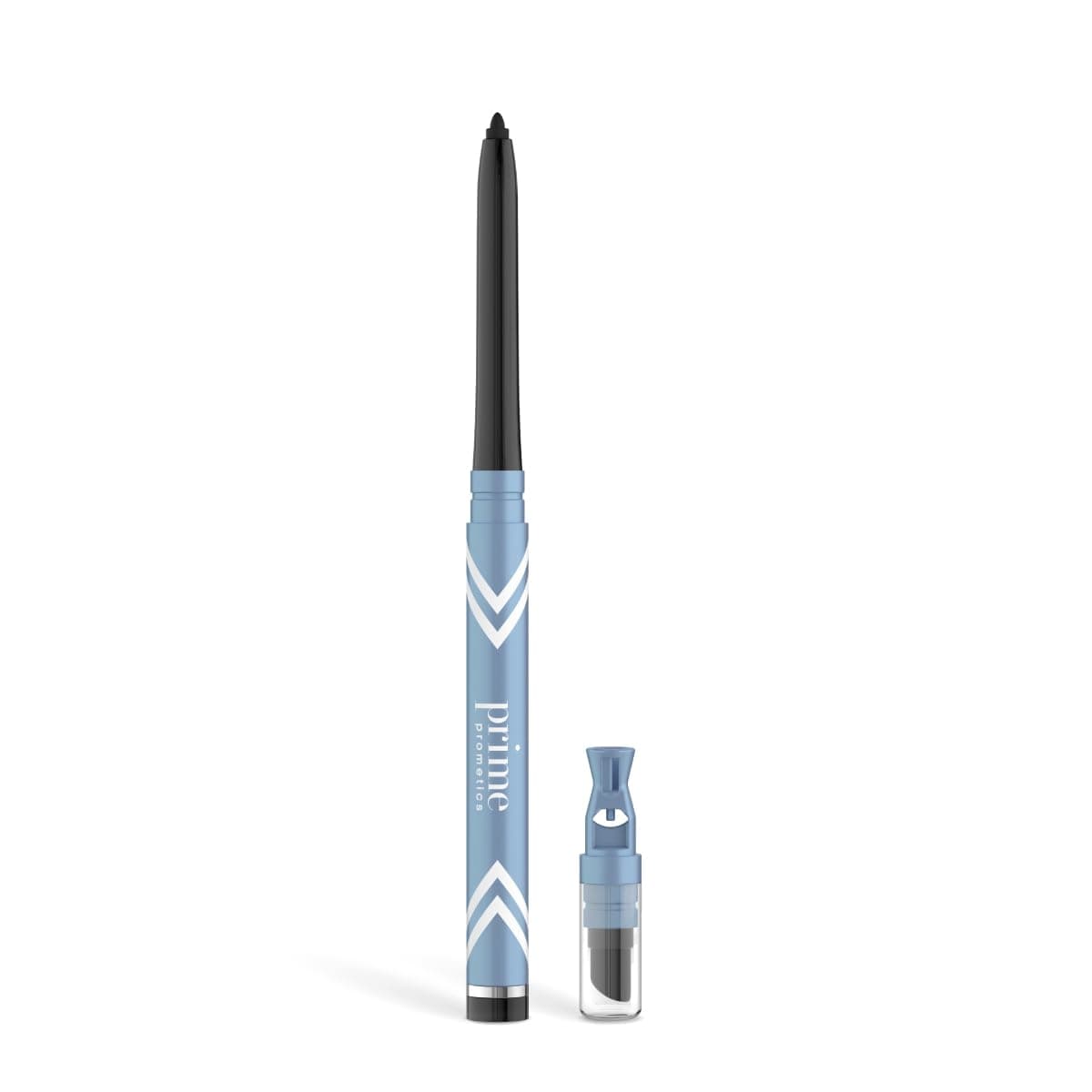 Prime Prometics PrimeEyes Glide Eyeliner for Mature Women – Water-Resistant, Long-Stay and Mess-Proof – Gel Creme Texture, Discreet Sharpener and Effective Smudger (Black)