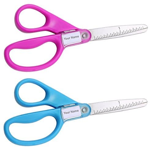 Stanley Minnow 5-Inch Pointed Tip Kids Scissors, Assorted Colors - Pack of 2 (SCI5PT-2PK)