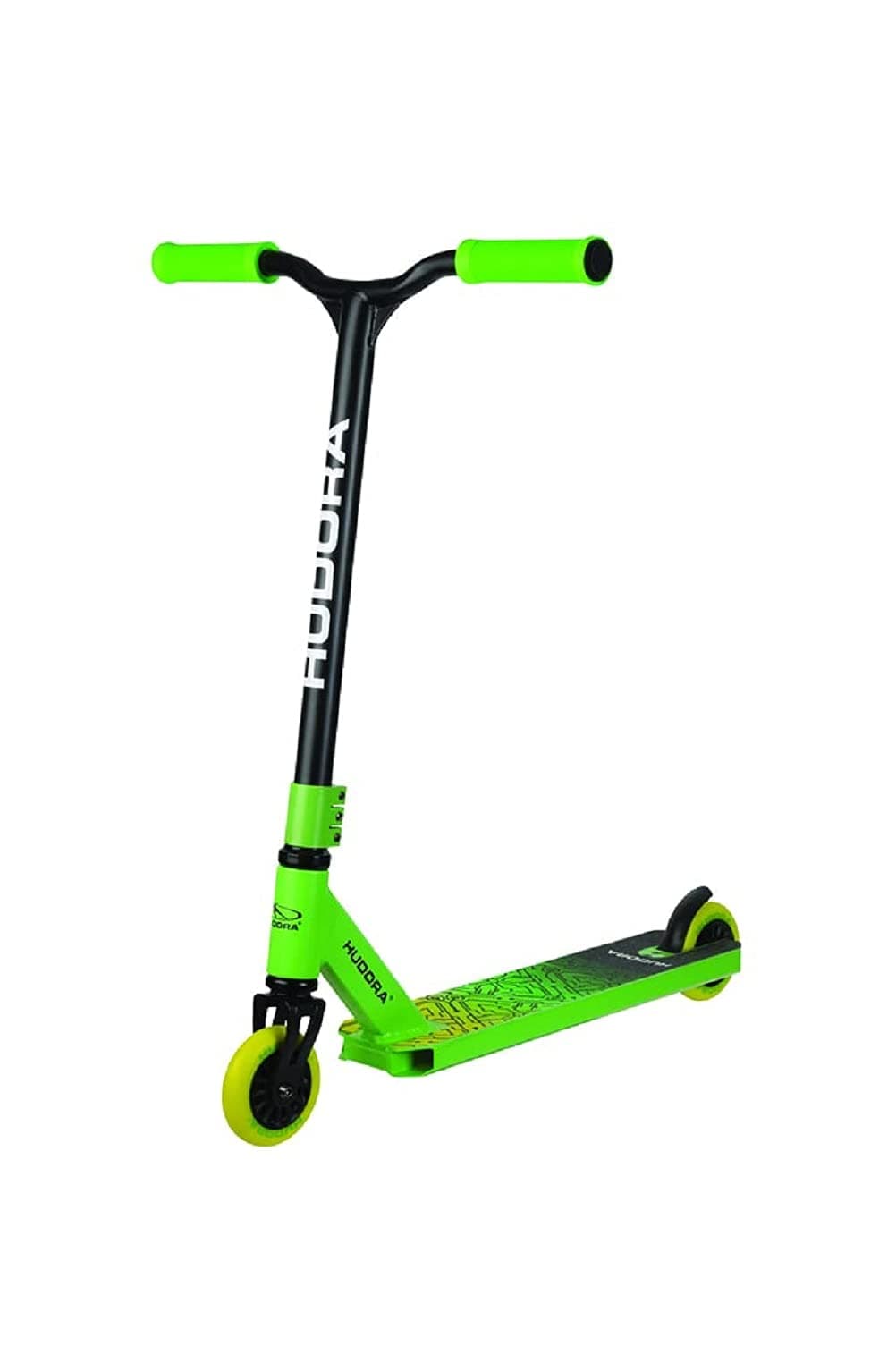 HUDORA Stunt Scooter Kids stunt scooter for children aged 6-10 I Sturdy freestyle scooter with 360° BMX steering - Child-friendly trick scooter for up to 100 kg