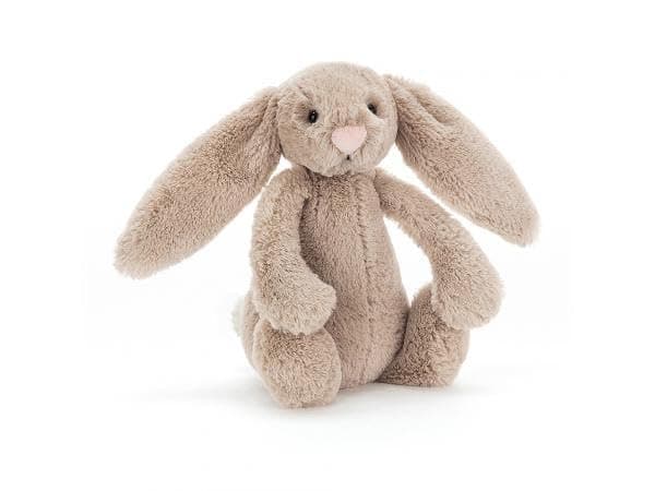 Jellycat Bashful Beige Bunny Small - L: 8 cm x l: 9 cm x h: 18 cm