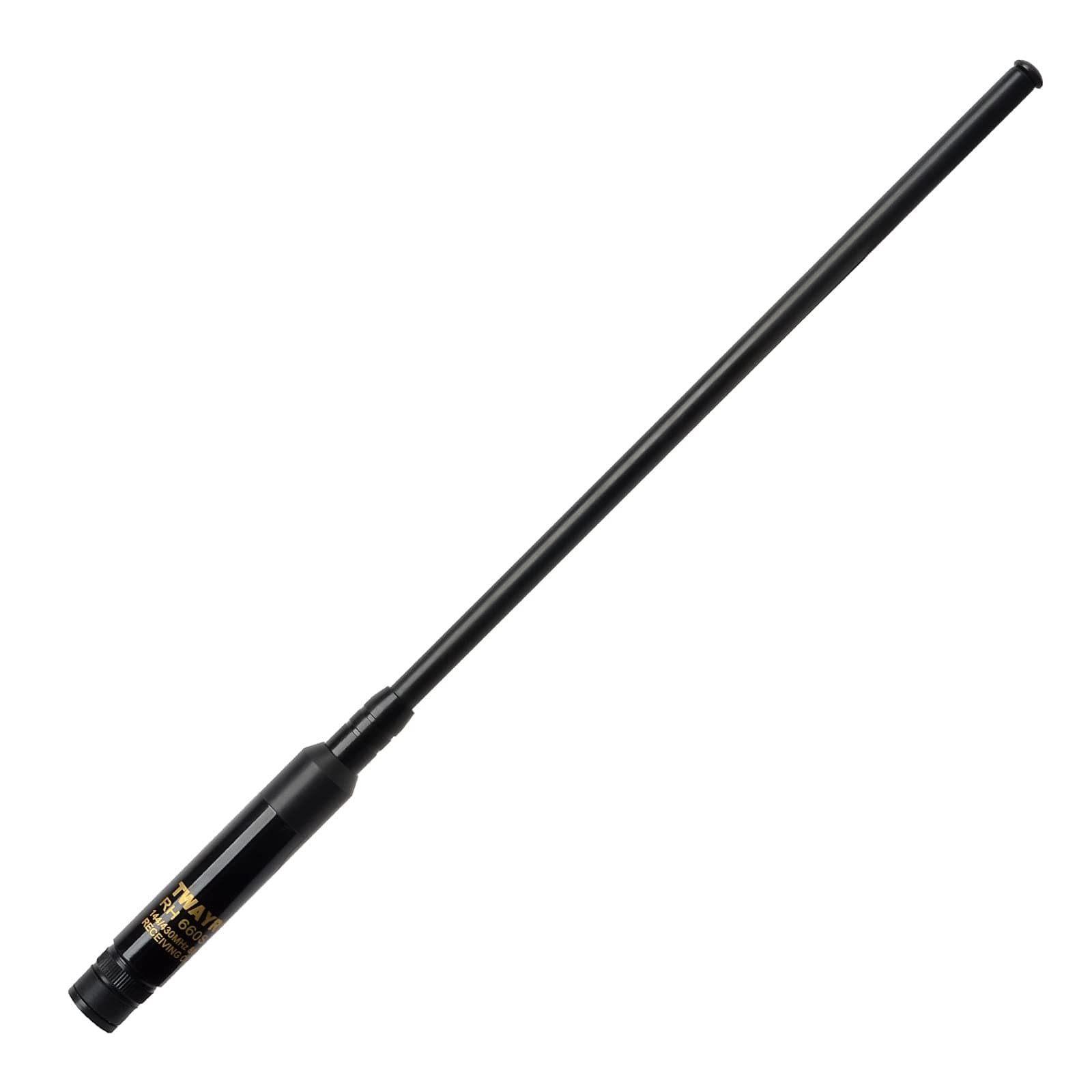TWAYRDIO RH 660S Dual Band 70cm 2meter 144/430mhz Extendable Telescopic Portable Radio Antenna BNC Connector High Gain for Kenwood Icom IC-F50V IC-F50 IC-M88 2-Way Radio