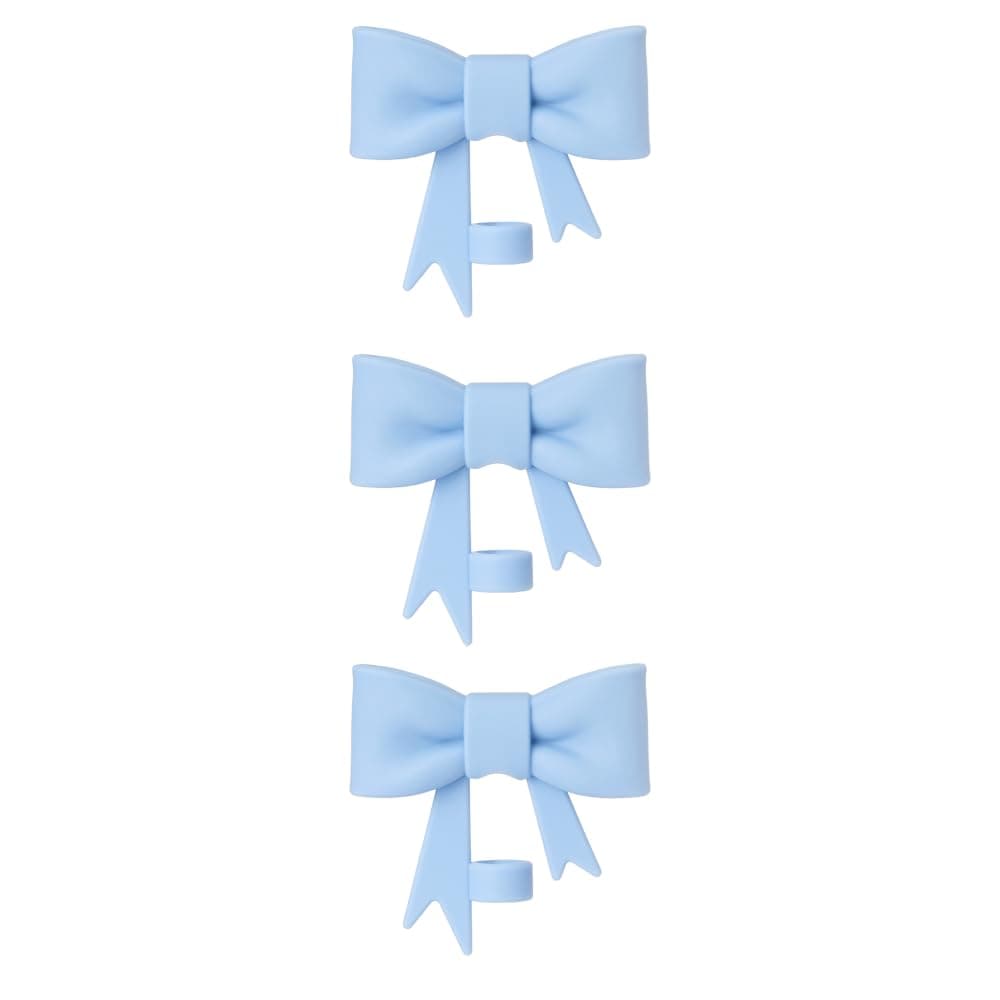 10mm Bow Shape Straw Topper for Stanley Cup (3PCS Blue)
