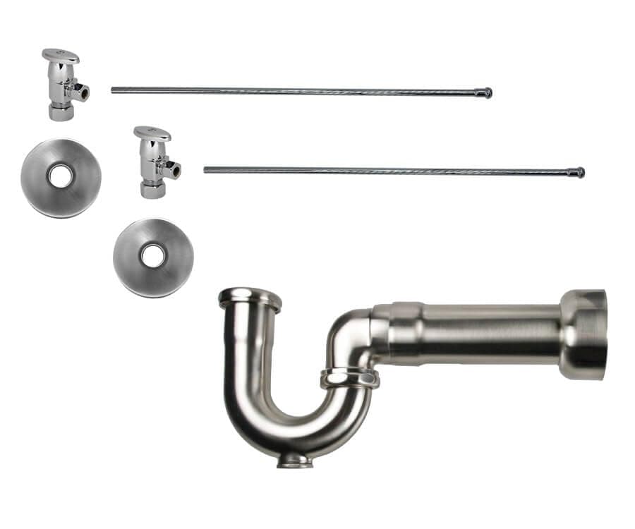 Bathroom Kit with Pipe Finish: Polished Nickel