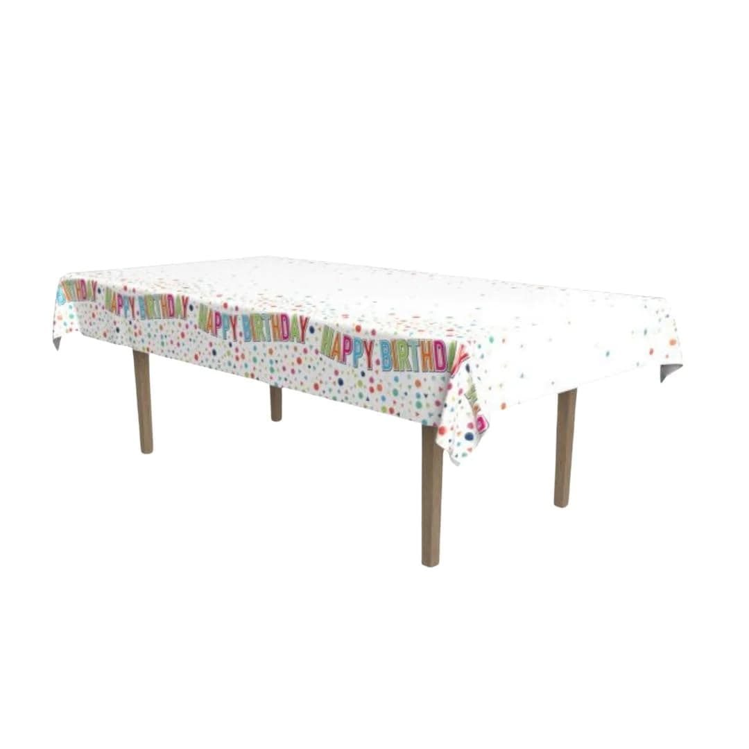 The Beistle Company Happy Birthday Tablecover