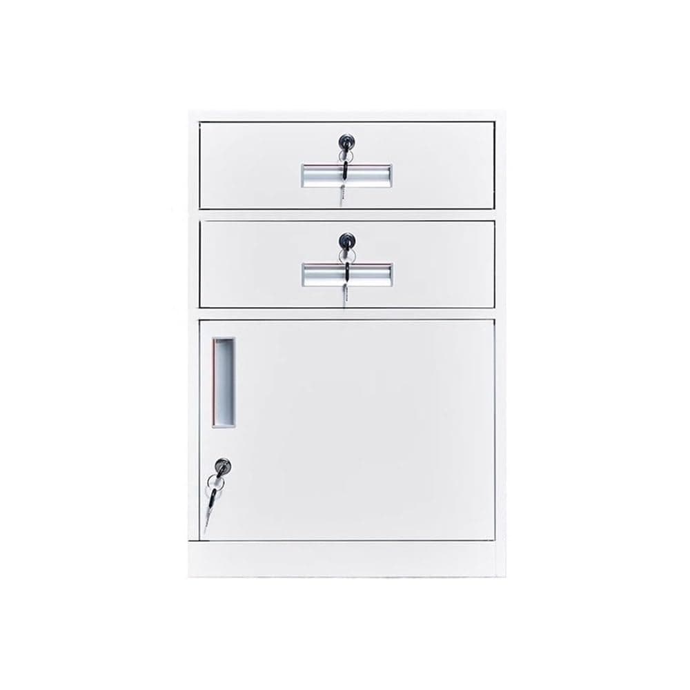 File Cabinets Data Office Cabinet Bedside Small Tin File Short Drawer Under the Desk Activity(White)