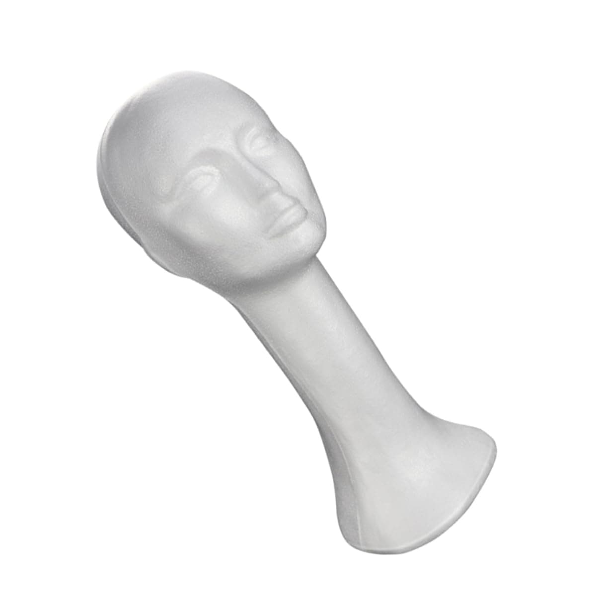 PartyKindom Foams Mannequin Head Display Stand for Wig and Hat Showing Rack with Long Neck for Salon and Travel