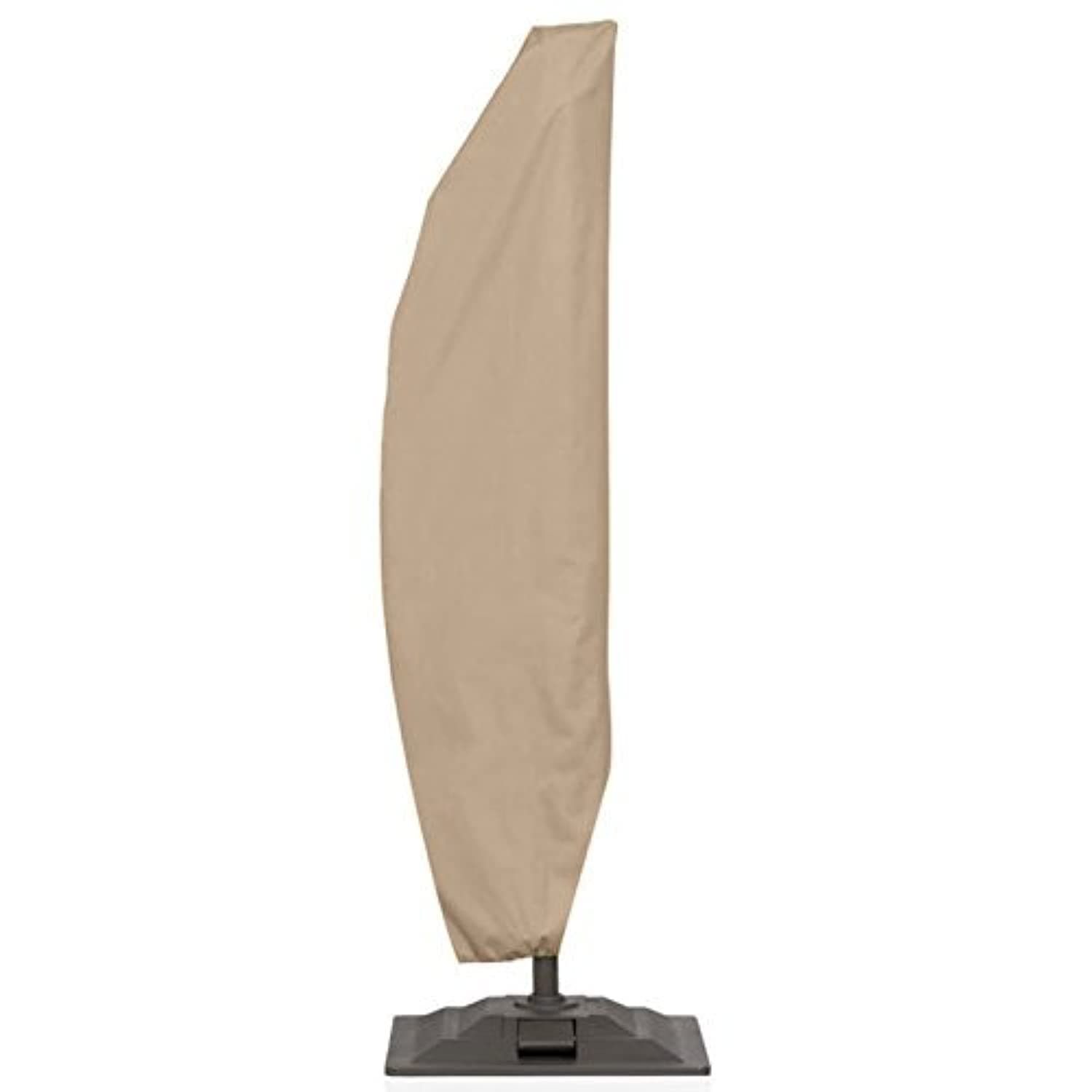 North East Harbor-11 Umbrella Cover for Protective Storage 10' Ft Hanging Umbrella Offset Tan Color