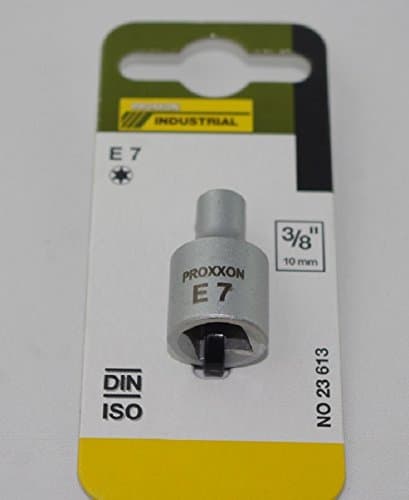 Proxxon Socket 8 inch (E 7, External TX, Chrome Vanadium Steel 31 CRV 3, Ratchet Spanner Insert) 23613