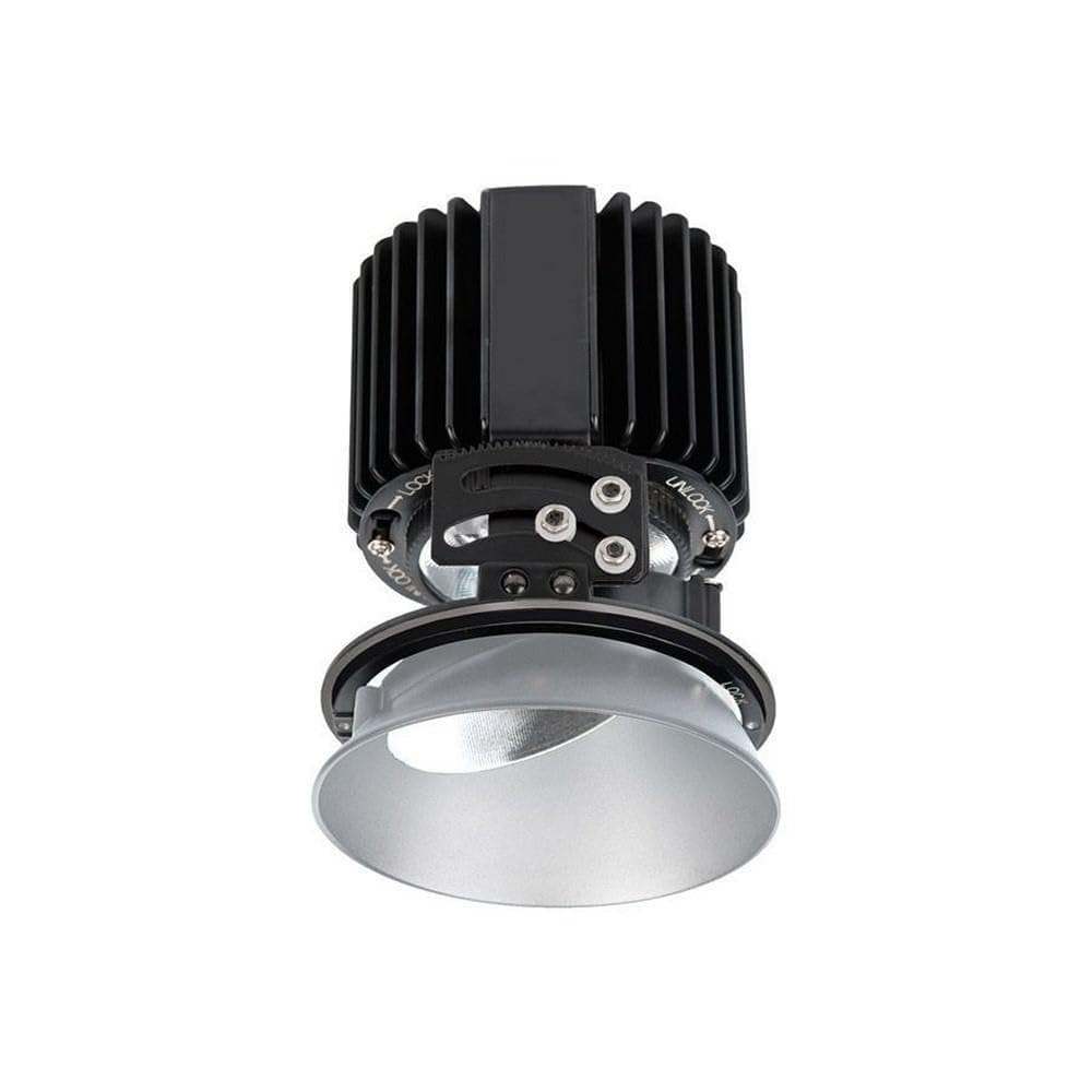 WAC Lighting R4RAL-F830-HZ Volta - 6.88" 36W 45 3000K 85CRI 1 LED Round Adjustable Invisible Trim with LED Light Engine, Haze Finish with Textured Glass