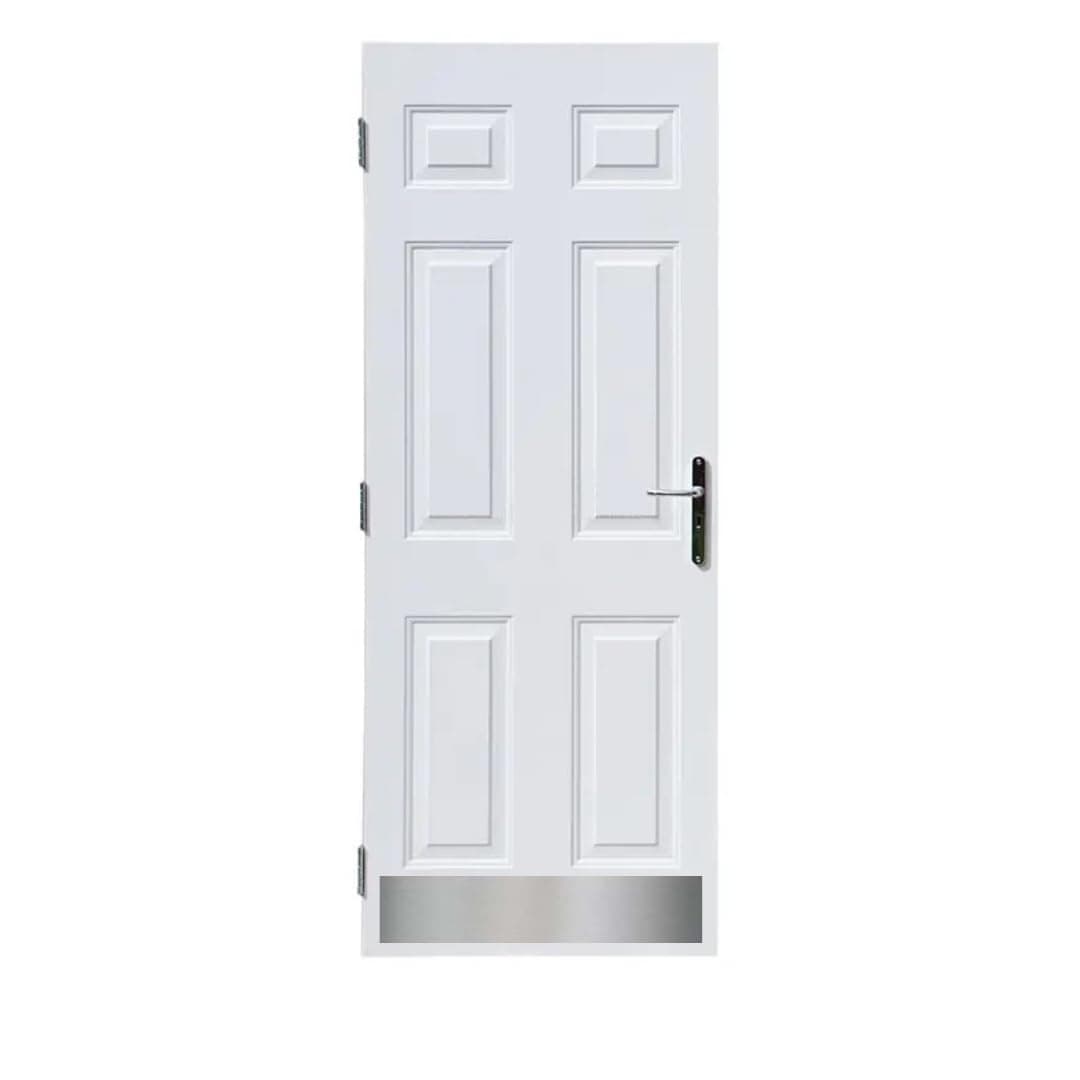 GDI Hardware - Aluminum Kick Plate - Magnetic Mounted - Choose The Color and Size for Your Door (Silver/Aluminum, 8" x 32")