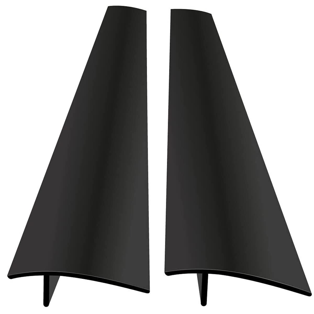 Silicone Stove Gap Cover, Heat-Resistant Non-Slip Oven Counter Gap Filler, Easy Clean, 21 inches, Black, 2-Pack