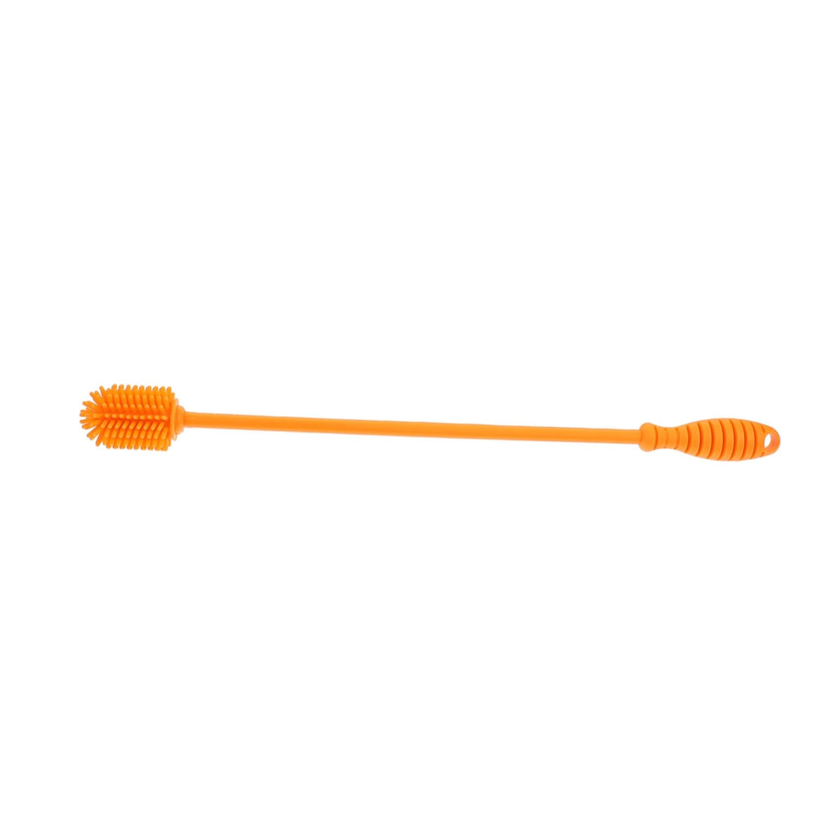 HAKIDZEL Silicone Long Handle Bottle Brush for Feeding Bottles and Glassware Heat Resistant Cleaner for Water Jars Food Containers and Vases Cleaning Tool