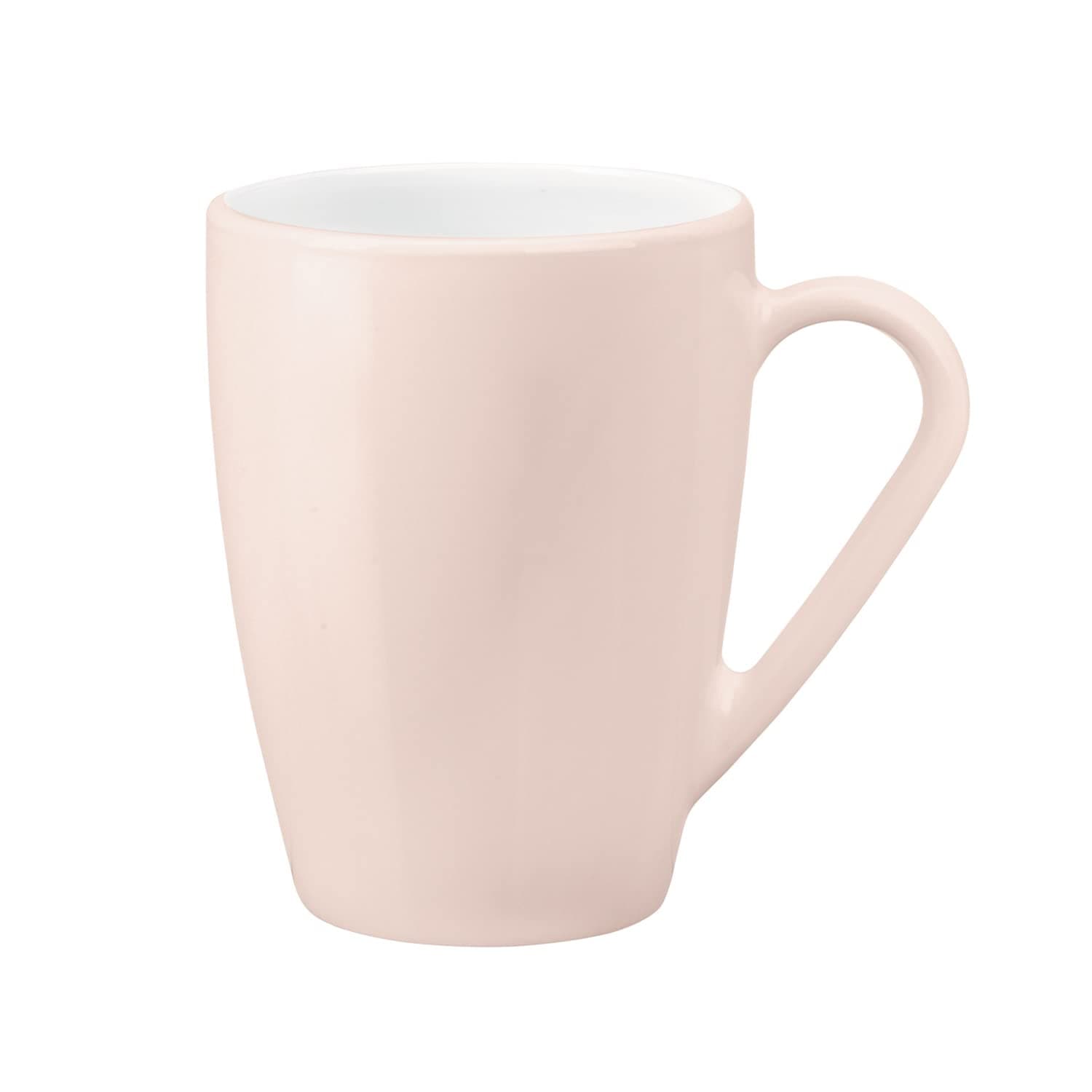 Bormioli Rocco 416832M02121313 Icon Mug, Set of 6, 11.5 oz, Pink