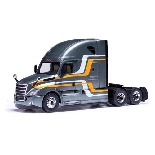 2018 Cascadia Truck Tractor Gray Metallic with Stripes 1/43 Diecast Model by IXO Models TR21122