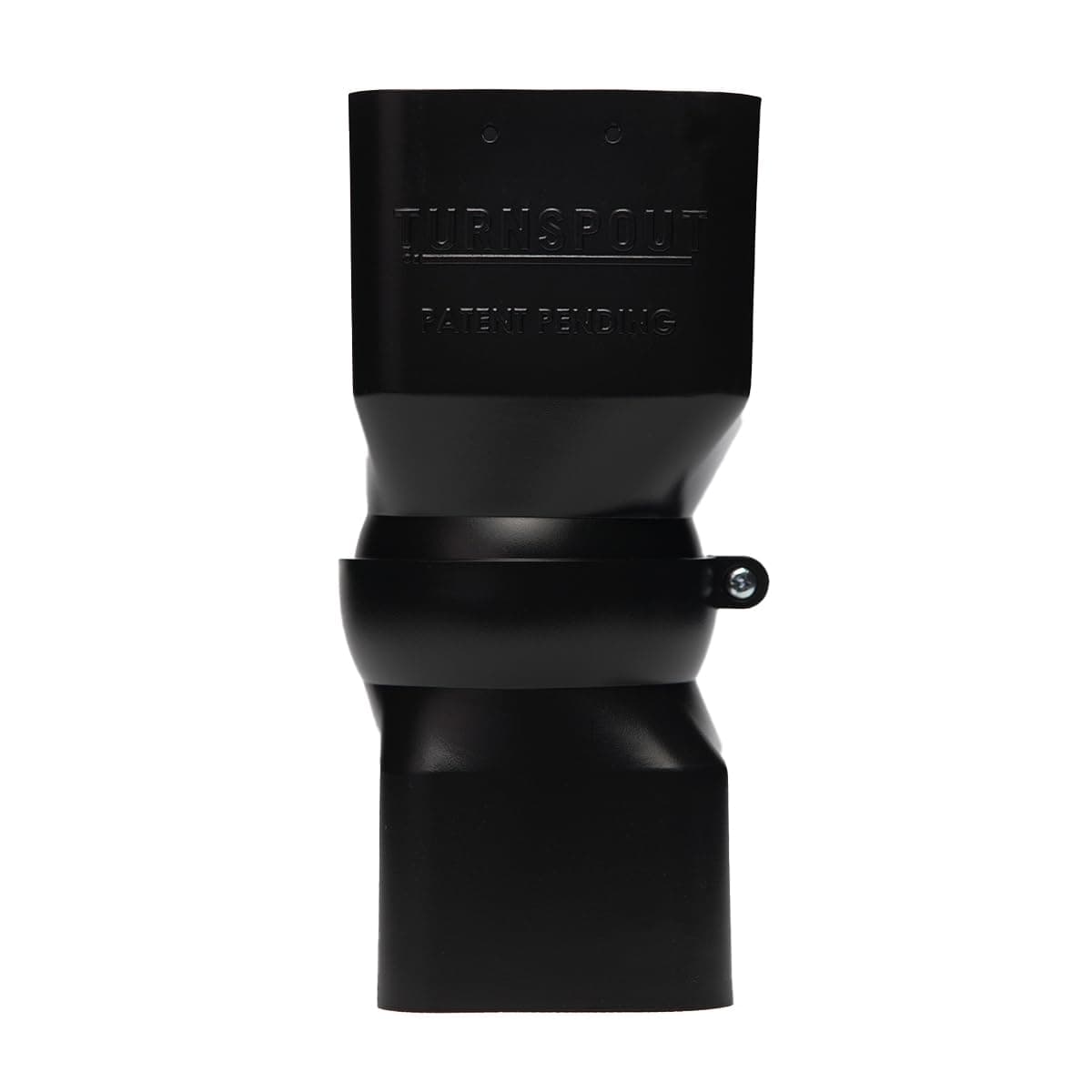 TurnSpout Directional Downspout Connector Black - Fits 3”x 3” downspouts
