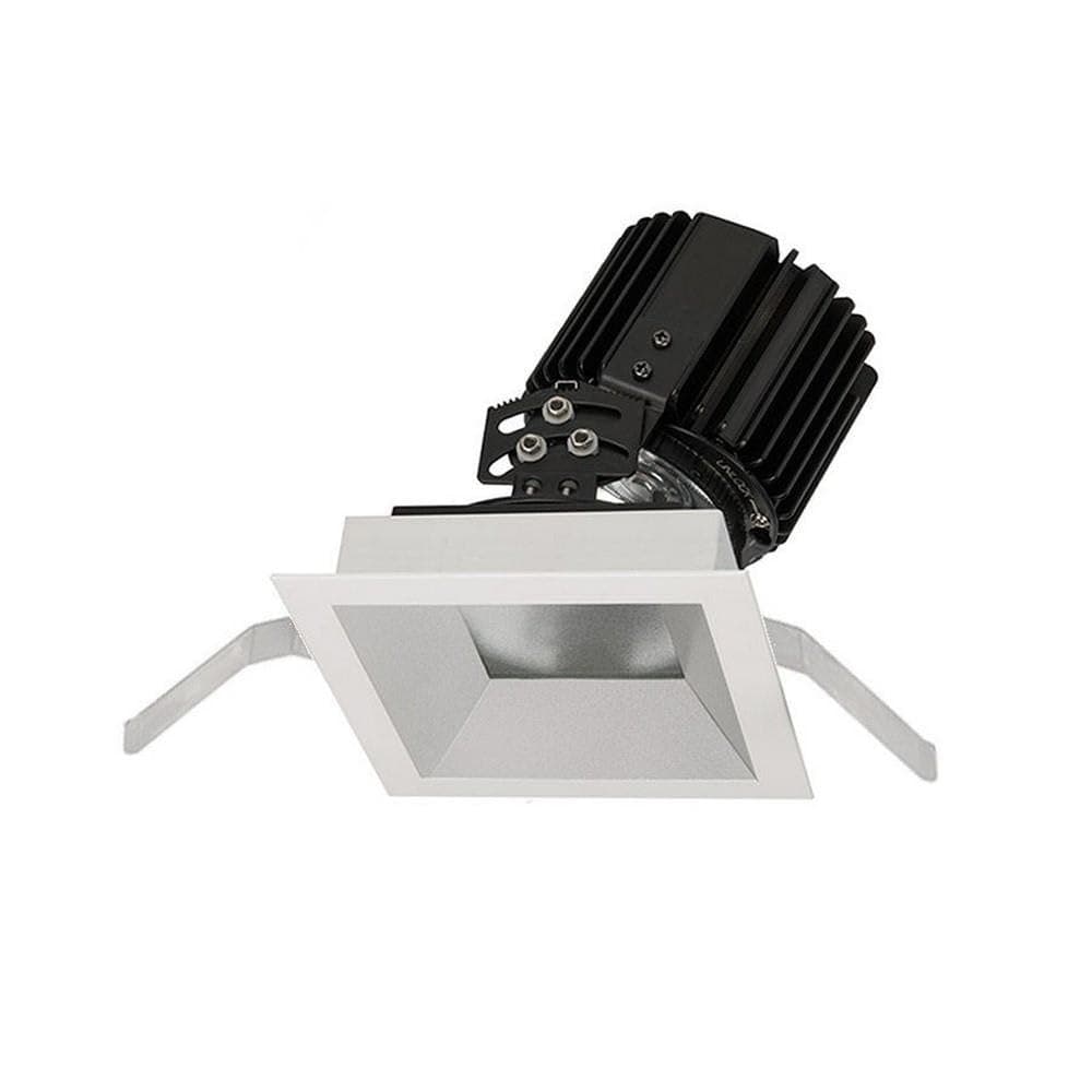 WAC Lighting R4SAT-N835-HZWT Volta - 6.88" 36W 25 3500K 85CRI 1 LED Square Adjustable Trim with Light Engine, Haze White Finish with Textured Glass