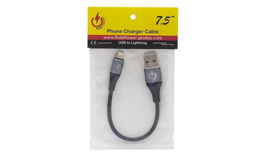 7.5 in. Male USB to Male Lightning Device Charger Cable