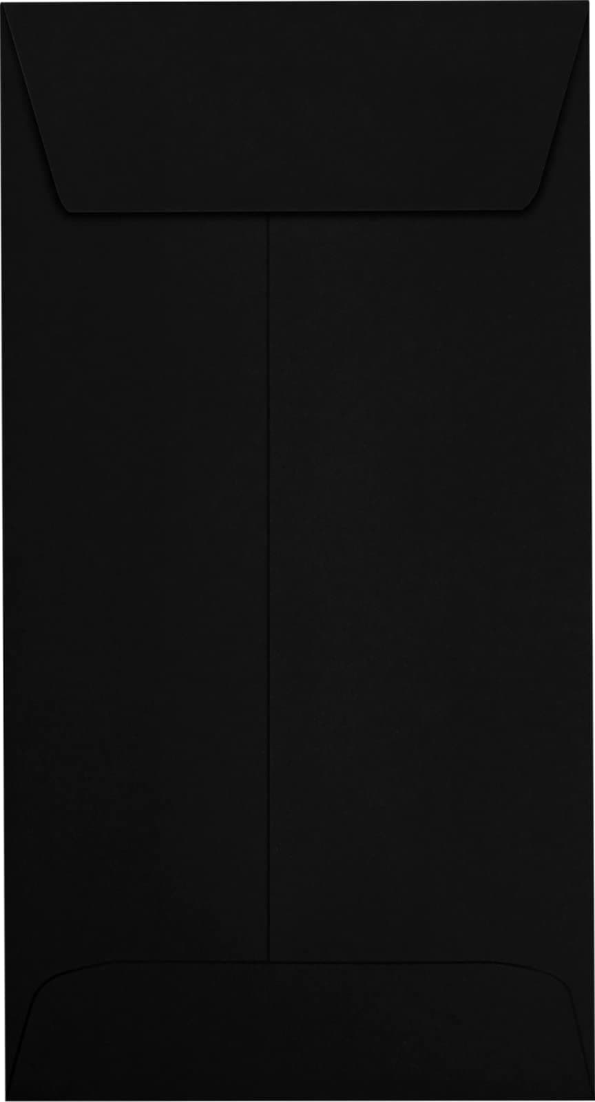 LUXPaper #7 Coin Envelopes | Peel & Press | 3 1/2" x 6 1/2" | Midnight Black | 80lb. Text | 250 Qty