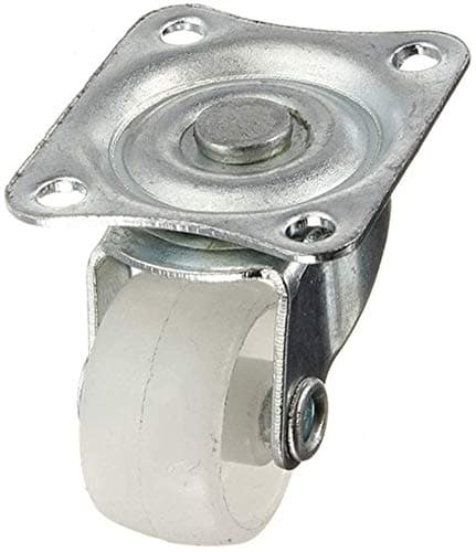 Trolley for Furniture 10 kg Universal castors White PP Nylon Castor Double Castor Wheel for Platform Trolley Chair Wheels Mobile Components