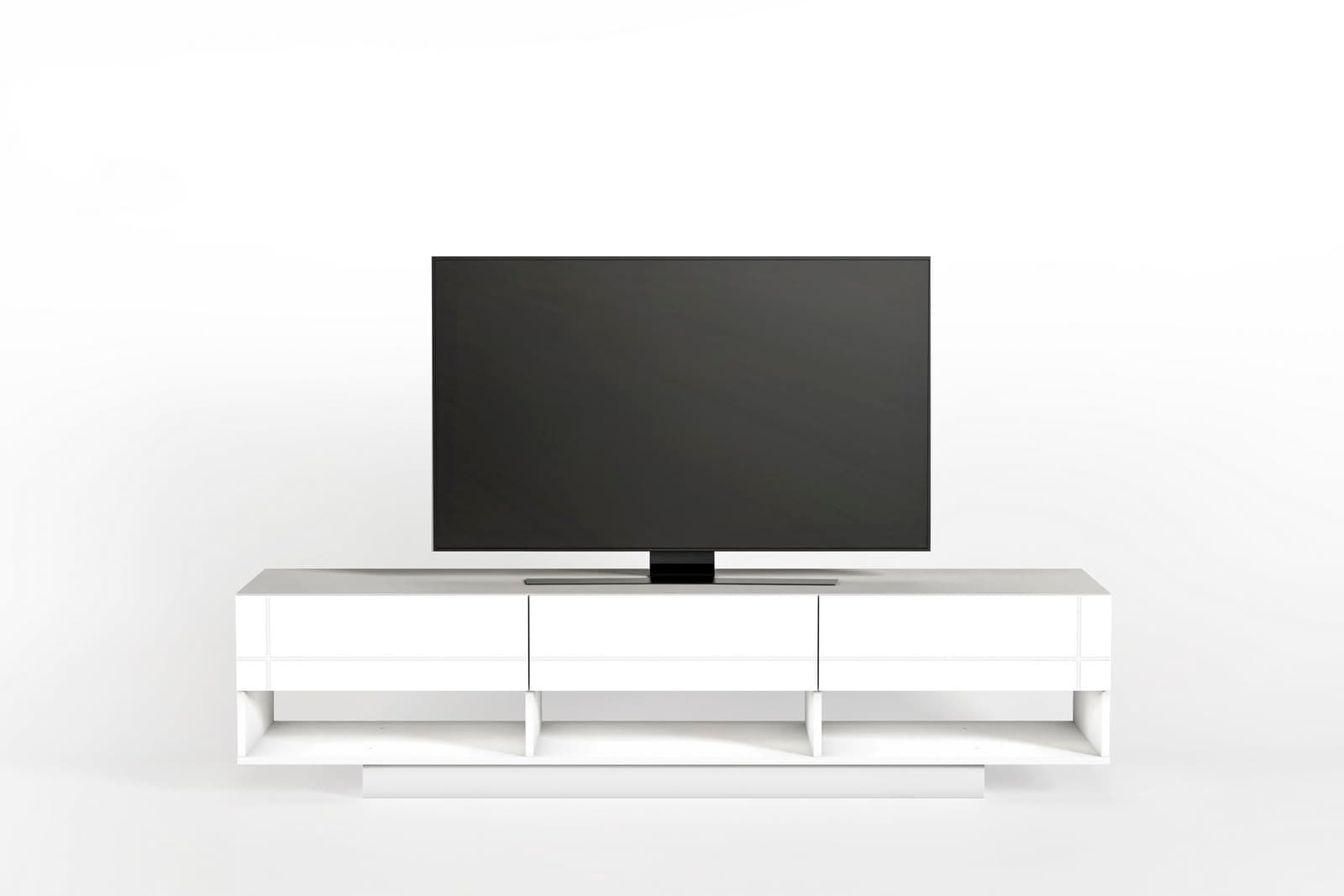 Nexera 72-Inch Tv Stand with 3-Drawers, White, 72-Inch