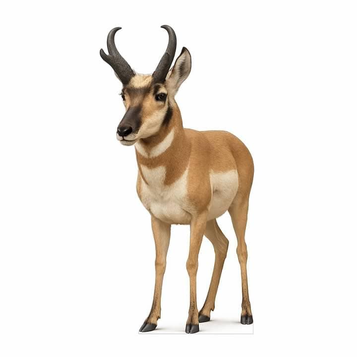 Pronghorn 5FT Life Size Cardboard Cutout – A Fun Animal Standup for Photo Booths, Birthday Parties, and Events