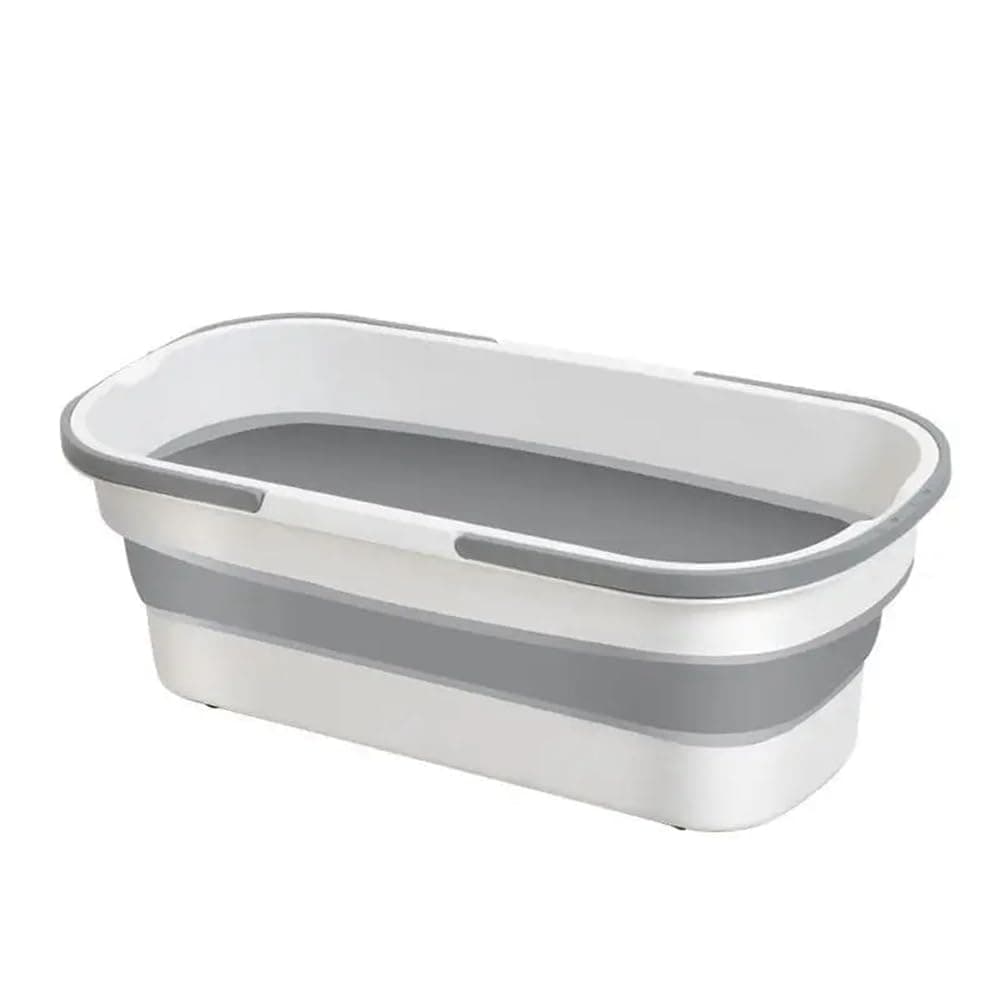 KUIOPYY Portable Silicone Bucket for Household Large Mop Bucket Rectangular Thickened Plastic Folding Car Wash Bucket Easy to Use