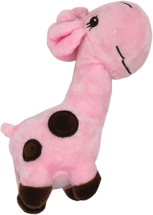 WLngtv Pink Dog Toy, Pet Dog Cats Puppy Cute Deer Shape Plush Doll Interactive Squeaky Chew Bite Toys
