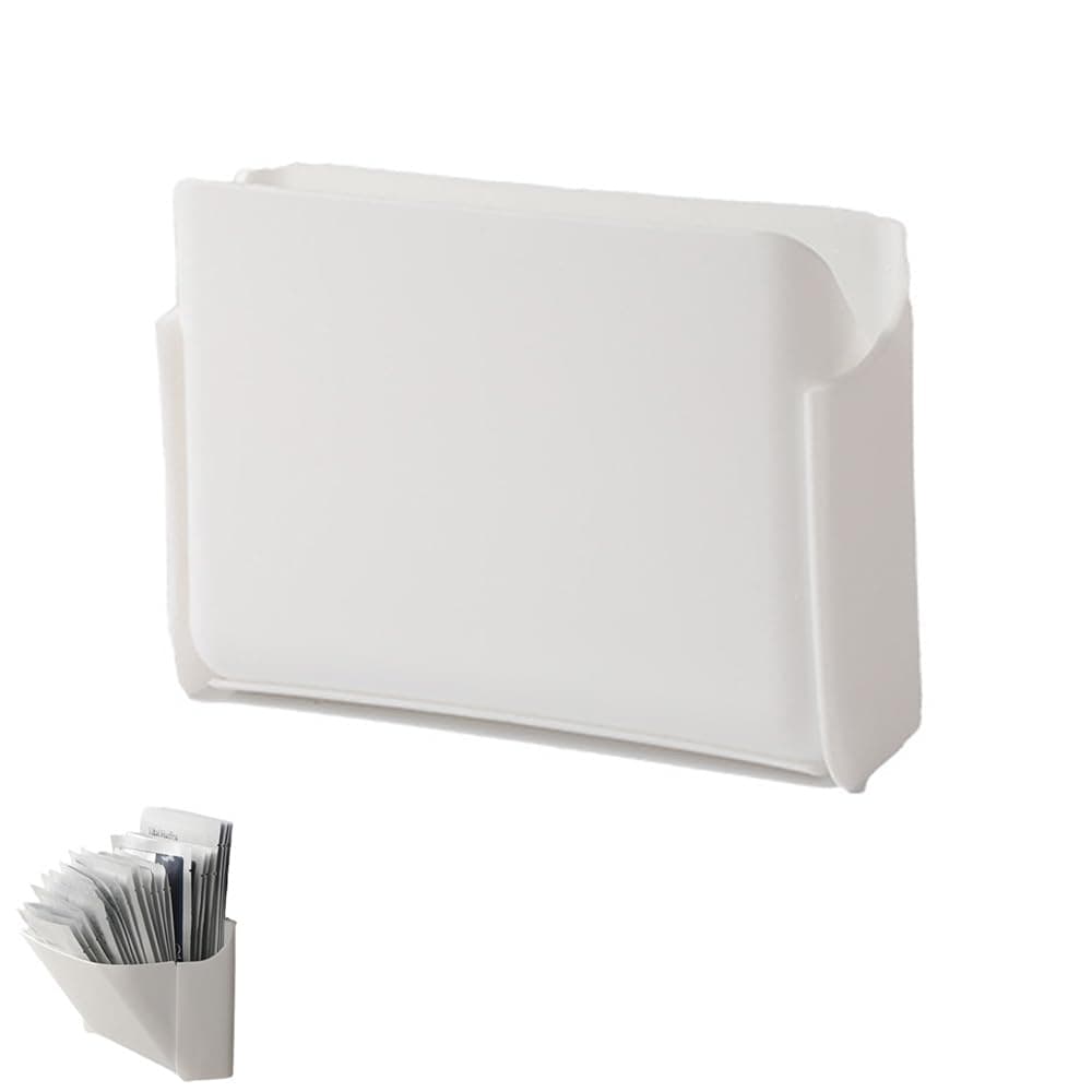 NentMent Folding Facial Mask Storage Box Adjustable Wall Mount Storage Boxes For Kitchen Bathroom