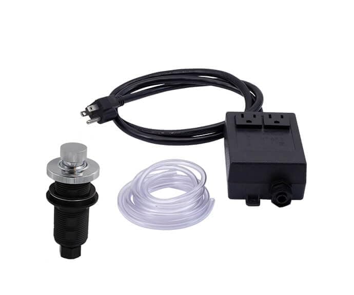 Round ââ‚¬Å“Deluxeââ‚¬ Knurled Raised Waste Disposer Air Switch with Freedom Mount