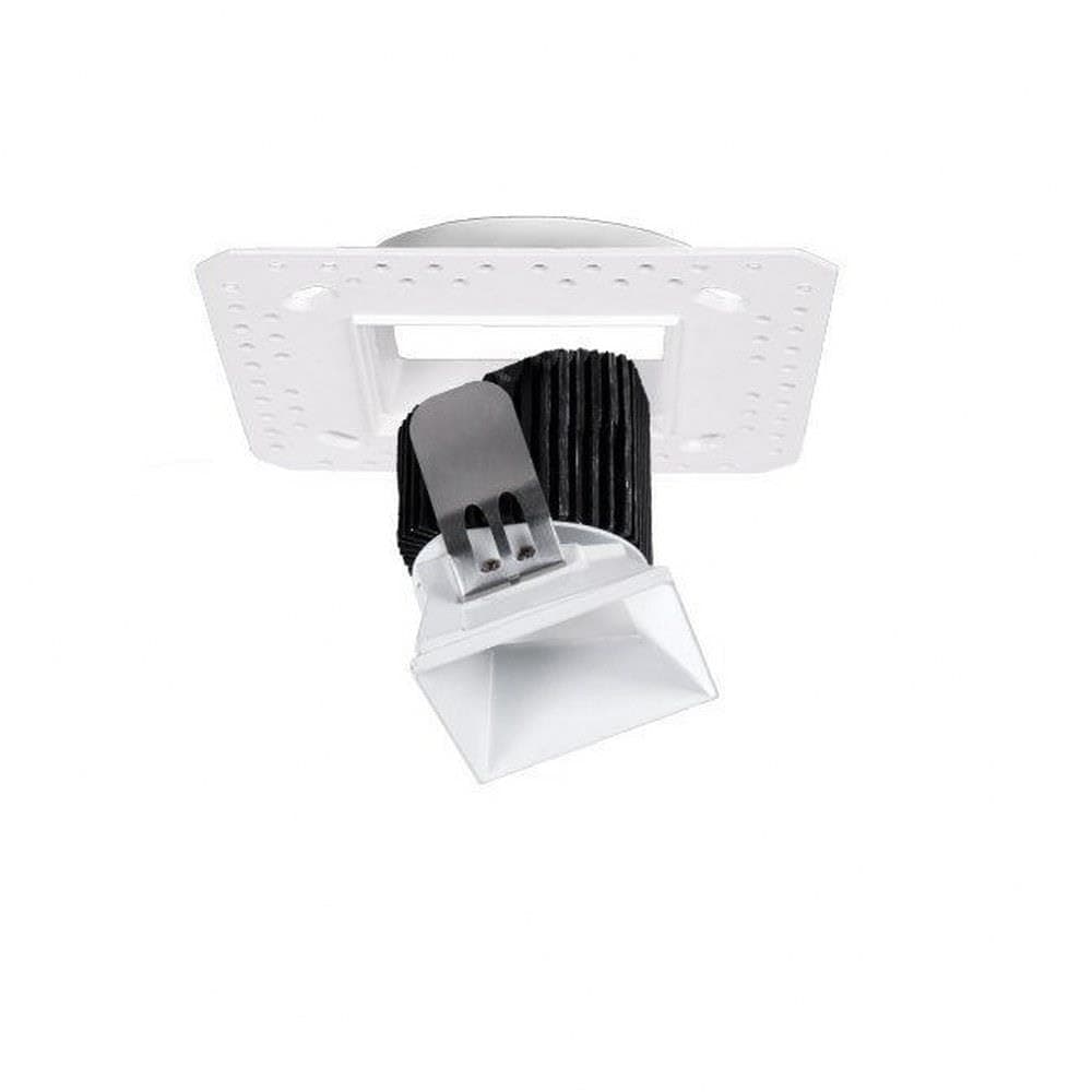 WAC Lighting R3ASWL-A835-HZ Aether Square Wall Wash Invisible Light Engine Trim & LED, Asymmetrical Beam, Haze