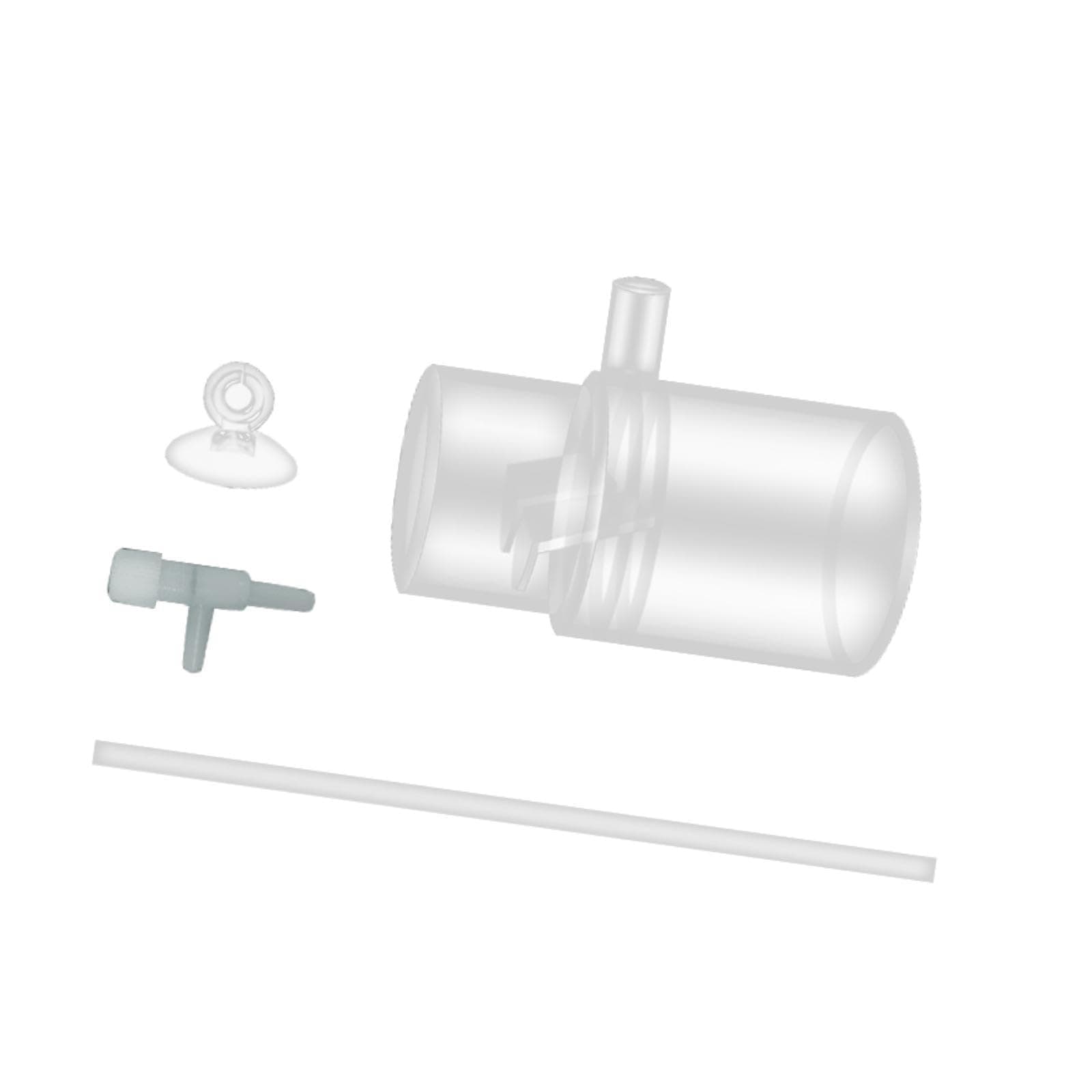 Gralara Oxygens Enrichment Adapter Aquarium Water Tank Filter Easy Installation Tube Adapter Clear Fish Tank Filter Increasing Oxygens, 25mm