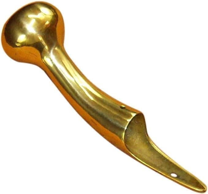 Vintage Style Bubba Designer Wooden Cane Brass Handle - Unisex Walking Stick Handle in Gold - Standard Size for Everyday Use