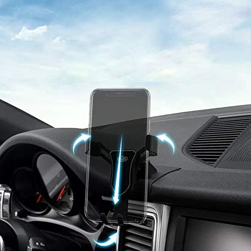 ITrims Car Phone Holder for Porsche Macan 2014-2022 Cell Phone Car Mount Adjustable Car Air Vent Cell Phone Holder Cradles Compatible with Most Smart Phones(Only Fit Left Handle Drive)(Carbon Fiber)