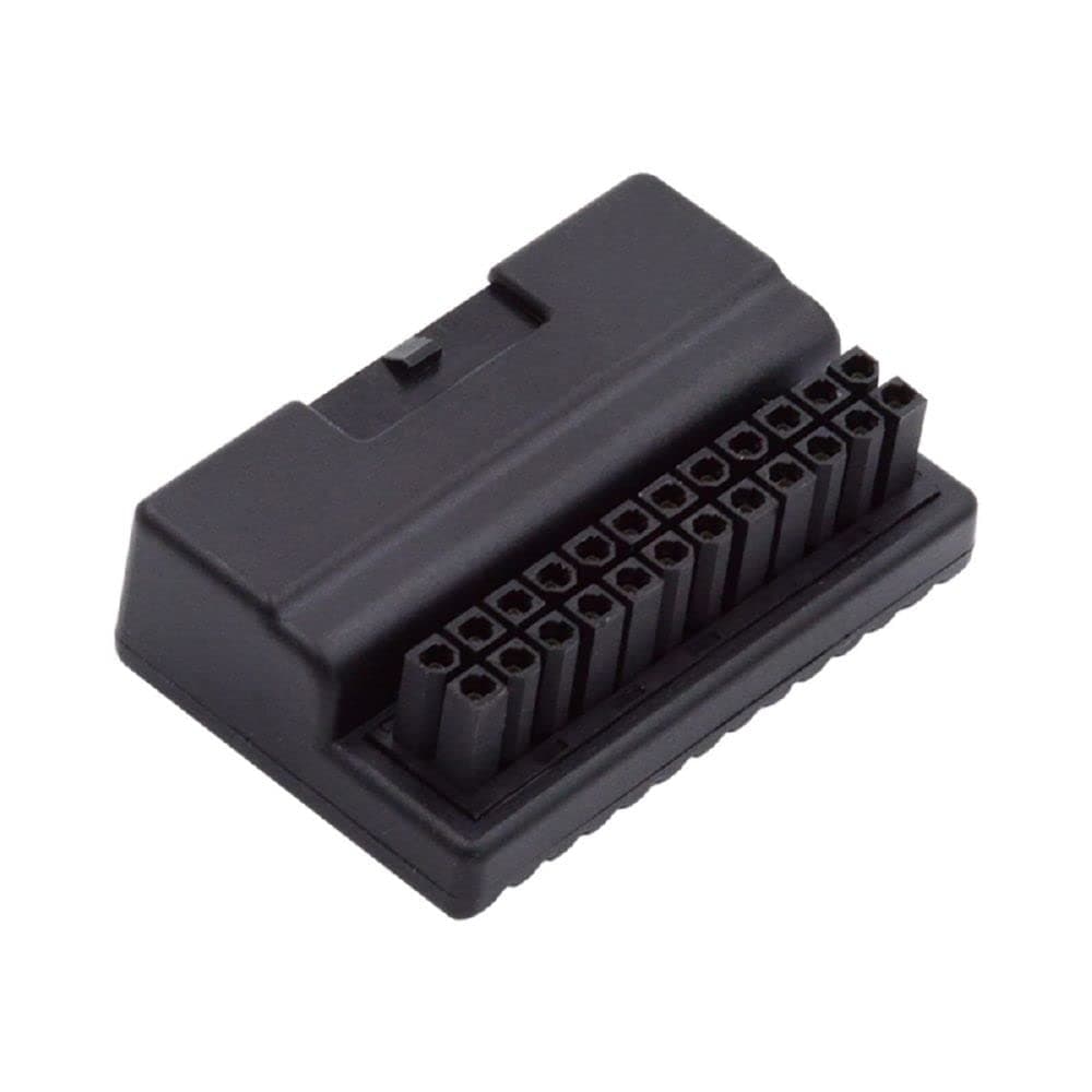 cablecc surmoulage 90 degrés ATX 24 Broches Femelle à 24 Broches mâle Adaptateur d'alimentation pour Ordinateur de Bureau Carte mère Alimentation