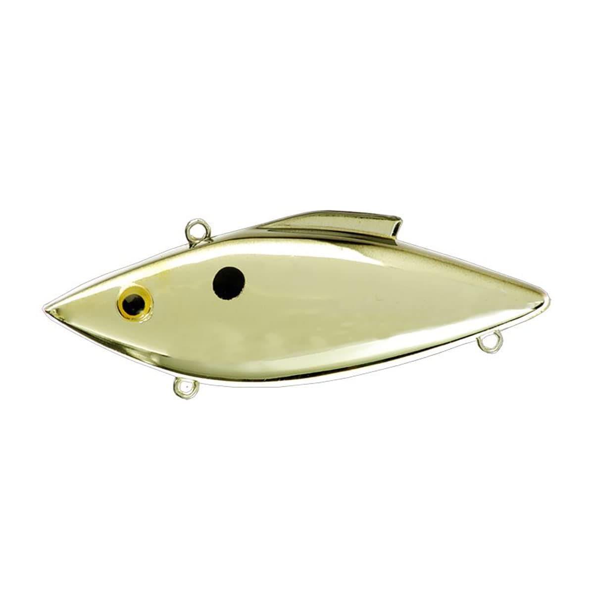 Bill Lewis Lures Lifelike Vibrations Rat-L-Trap 1/2 OZ Lipless Crankbait Fishing Wobble Sinking Lure for Black Bass, Trout, Walleye, Pike, Salmon, Gold