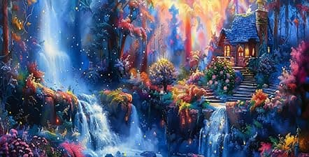 Dtekoj 72X24IN Japanese Anime Aquarium Background, Fish Tank Background Art City Night Scenery Terrarium Background with 10EVA Double-Sided Tape