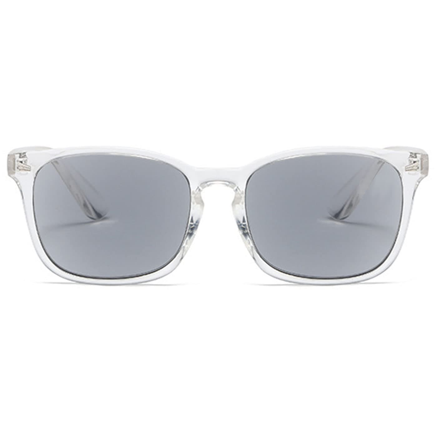 ABETOS Reading Sunglasses for Women Men Classic Retro Full Lens Sun Readers UV400 Protection Outdoor Eyeglasses, Transparent+3.0